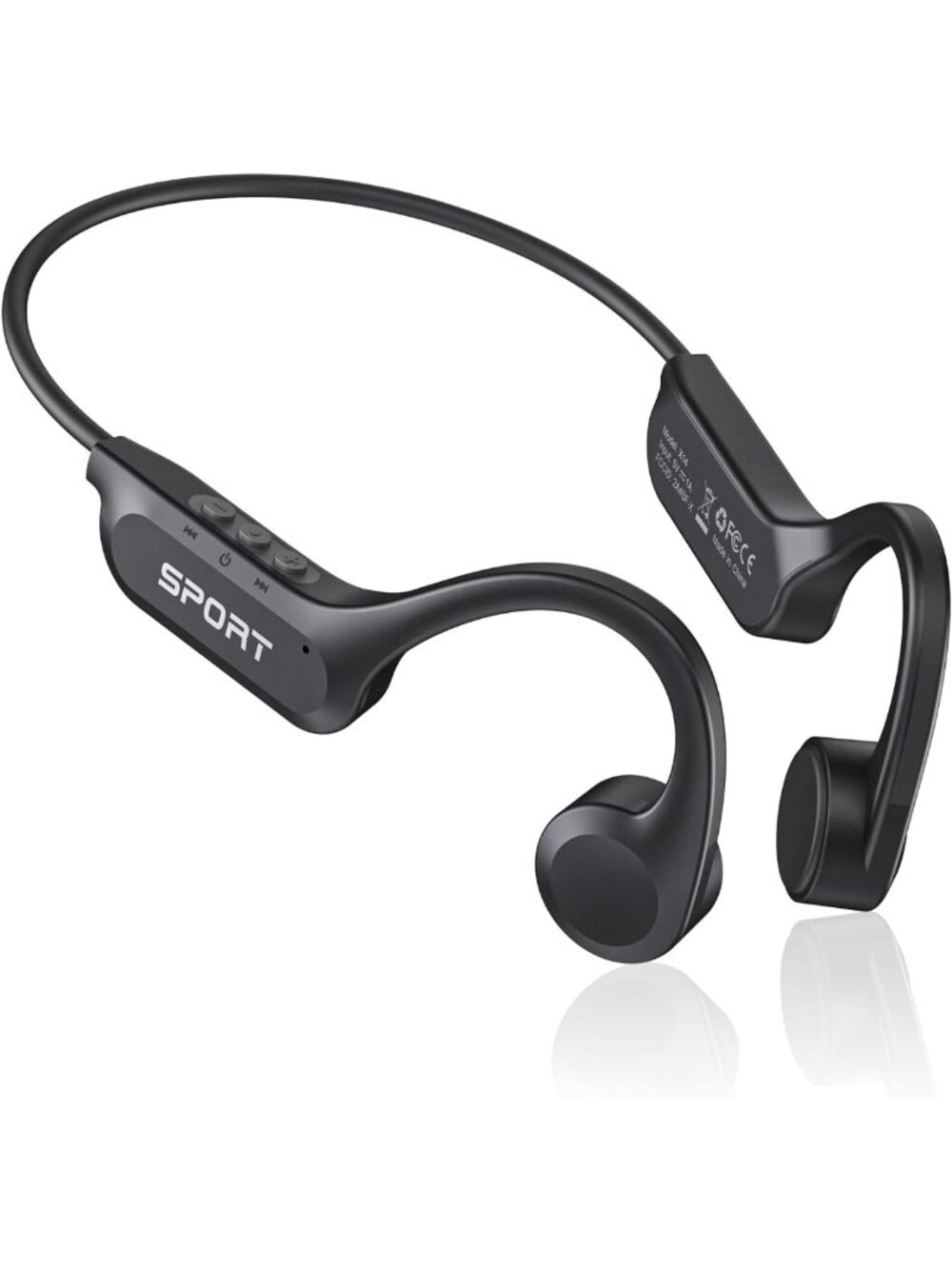 Open Ear Bone Conduction Bluetooth Headphones, Waterproof Sports Headset